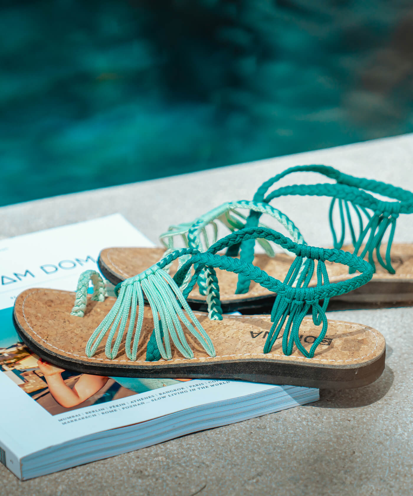 Plaka sandals hot sale palm leaf